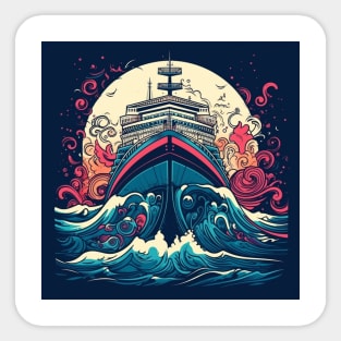Seafarer's Journey: Unleash Your Inner Adventurer on a Cruise Ship Sticker